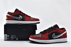 Air Jordan 1 Low Black Green Pulse Gym Red White 553558 036 Womens And Mens Shoes  